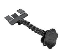 HELEVIA Pet Selfie Stick, Flexible Smartphone Attachment Clip with Flower-Shaped Snack Holder for Cat Dog Photo Taking (Black)