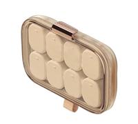 HELEVIA Portable Case, 7 Day Sealed Large Capacity Organizer with Multiple Compartments for Travel Business Trip (Pink Small)