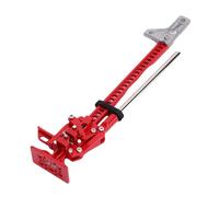 HELEVIA RC Car Slidable Jack 1/10 Scale Aluminium Alloy Drop Proof RC Crawler Car Lifting Jack, Compatibility and Portability, for Off Road Adventures (Red)