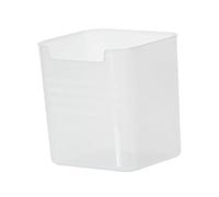 HELEVIA Refrigerator Organizer Bin, Fridge Side Door Storage Box for Vegetables Fruits Snacks, Plastic Food Container with Long Term Freshness (Large (21.65x14.96x0.39in))