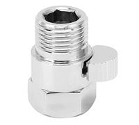 HELEVIA Shower Stop Valve Brass G1/2 Lever Ceramic 200000 Cycles | Brass Body, Ceramic Shut-off, 200000-cycle Life, G1/2 Threads, Water Control, Shower Arm Compatibility