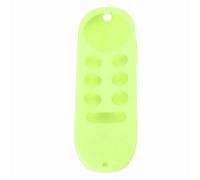 HELEVIA Silicone Case for Chromecast with TV Remote Control, Shockproof Protective Cover, Precise Cutout with Full Access to Buttons, Anti-Slip Design, Washable Lanyard (Luminous Green)