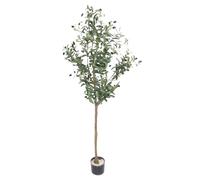 HELEVIA Simulated Olive Tree, Olive Tree Artificial, Artificial Plants Indoor, Lifelike Appearance, for Home Office Living Room outdoors Decor (150cm)
