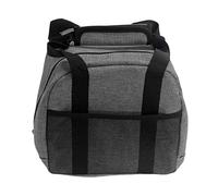 HELEVIA Single Bowling Ball Bag, Foam Padded Shoulder Handbag with Rear Pocket for Bowling Accessories (Gray)