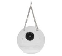 HELEVIA Smart Camera Bird Feeder, Real Time Monitoring Hanging Bird Feeders, with Ultra Clear Lens, for Outdoors Garden (Round)