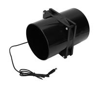 HELEVIA Solar Powered Flange Exhaust Fan, Solar Ventilation Fan, Quiet Operation, for Greenhouse Chicken Coop Shed Outside