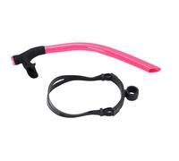 HELEVIA Swimming tube With Strap,Silicone Mouthpiece For Adults Beginners Front Workout Snorkeling Diving (Pink)