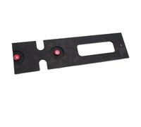 HELEVIA Track Saw Square Guide, Self-centering Design, Aluminum Alloy, Replacement for MILESCRAFT 1409 with Stability Rod, Grooved Design, for 1/2 Inch and Above Materials