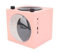 HELEVIA Vintage Speaker Bluetooth, 360° Stereo HiFi Sound Record Player Shape Retro Speaker with Half Moon Night Light, for Bedroom