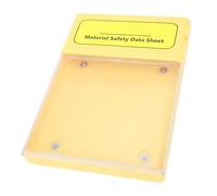 HELEVIA Visual Document Storage Box, Clear Portable Project with Water Proof Dust Proof, for MSDS Industrial Document File Safety Data Sheets