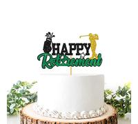 Helewilk Happy Retirement Cake Topper - Golf Themed Retirement Party Decorations