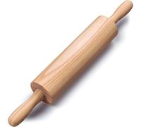 HelferX 17.6 inch Wooden Rolling Pin for Baking - Long Dough Roller for All Baking Needs