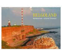 HELGOLAND: Nordseeinsel, schöner Ferienort (Wandkalender 2026 DIN A2 quer), CALVENDO Monatskalender: Helgoland, Paradiesinsel für Wildtiere und Menschen