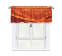 Helhappy Short Window Curtain Valance Spectacular Desert Sun 3" Rod Pocket Window Treatment for Home Decorations, 54 x 18 Inch, 1 Panel