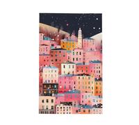 Helhappy Super Absorbent Waffle Weave Kitchen Towel, Colorful Apartment Snowflakes Durable Kitchen Cleaning Cloths for Washing Dishes, 26x16 Inches