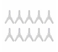 Helhom Aquarium Y Type Connector, Fish Tank Air Pump 3 Way Transparent Plastic Water Pipe Joint, High Strength for Aquariums Fish Tanks Air Pumps 10PCS (4.8mm)