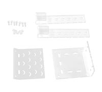 Helhom Turtle Basking Platform, Large Acrylic Transparent Tortoise Resting Terrace, Reptile Ladder for Aquarium Fish Tank Decor (FACING)