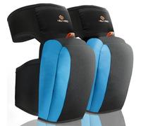 HELI MIAO Heavy Duty Knee Pads, Professional KneeProtectors with Double Straps & High-Density Foam,Durable Knee Support for Construction, Flooring, Tiling,Garden & Home Improvement Blue
