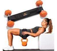 HELI MIAO Hip Thrust Belt for Dumbbells and Kettlebells, Hip Thrust Belt for Butt Training