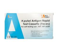 Helicobacter Pylori Testing Kit (H. Pylori Antigen) - Check For Gut Bacterial Infection - Heartburn, Indigestion, Bloating, Nausea (1 Test)