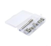 Helicoil Style Kit M10x1.25 Galvanized Inserts | High speed steel tap, heat treated, cuts hard metals, precise threading, ideal for tough repairs