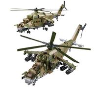 Helicopter Building Blocks, 893 PCS Combat Military Aircraft Bricks Kits, Air Weapon Force Series Helicopter Model Toys, Display Desktop, Birthday Gifts for Construction Hobby and Teens Aldult