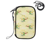 Helicopter Cloud Yellow Passport Holder for Travel Family Passport Case