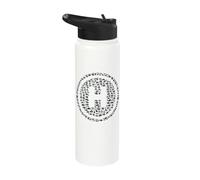 Helicopter Helipad H Symbol Pilot Aviation Flying Design Stainless Steel Insulated Water Bottle