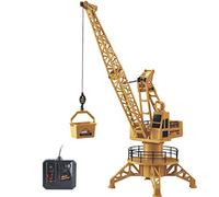 Helicopter Kid Toy DIY Remote Control Vehicle Engineering Tower Set for Play and Imaginative Adventures (Yellow, One Size)