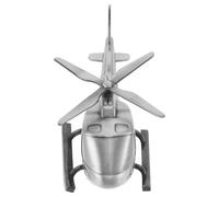 Helicopter Model Retro-inspired Alloy Metal Vintage Decorative Piece with Timeless Elegance, Sturdy Aircraft Ornament for Living Room Or Study Desk Decoration