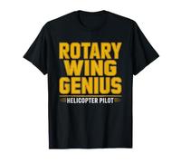 Helicopter Pilot Rotary Wing Genius Funny Definition Style T-Shirt