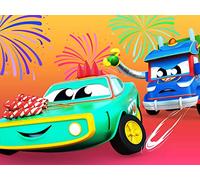 Helicopter vs Crocodile Thief / Baby Car is a pirate / The Mayor / Crocodile Thief steals Sunglasses