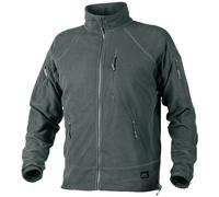 Helikon Alpha Tactical Mens Jacket Army Airsoft Shooting Grid Fleece Shadow Grey