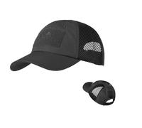 Helikon Baseball Vent Cap Army Tactical Men Military Airsoft Ripstop Hat Black