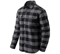 Helikon Greyman Nylon Sorona Blend Shirt Mens Flannel True Grey Checkered
