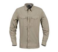 Helikon Men's Defender Mk2 Tropical Shirt Long Sleeve Silver Mink Size M