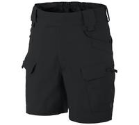 Helikon-Tex 6" Urban Tactical Shorts for Men - Lightweight, Breathable Cargo Shorts for Military, Police, Hiking, & Hunting, Black, Medium
