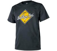 Helikon Road Sign Print Mens T-Shirt Military Tee Graphic Work Top Cotton Black