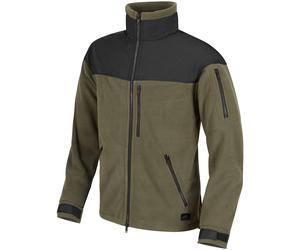 HELIKON TACTICAL ARMY WARM FLEECE JACKET CLASSIC OUTDOOR POLAR OLIVE GREEN BLACK