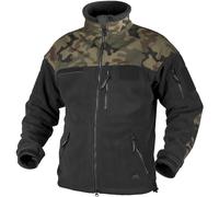 HELIKON TACTICAL INFANTRY DOUBLE HEAVY FLEECE MENS JACKET BLACK POLISH WOODLAND