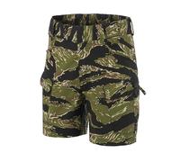 Helikon-Tex 6" Urban Tactical Shorts for Men - Lightweight, Breathable Cargo Shorts for Military, Police, Hiking, & Hunting, Tiger Stripe, 38W x 6L