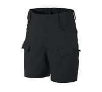 Helikon-Tex 6" Urban Tactical Shorts for Men - Lightweight, Breathable Cargo Shorts for Military, Police, Hiking, & Hunting, Black, Large