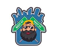 Helikon-Tex Beardman Urban PVC Morale Patch - Blue