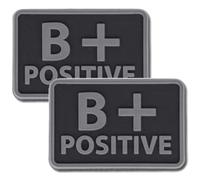 Helikon-Tex Blood Group B/Rh+ PVC Patch Black - 2 pcs