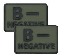 Helikon-Tex Blood Group B/Rh- PVC Patch Olive green - 2 pcs