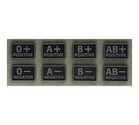 Helikon-Tex BLOOD PATCH (SET - 2PCS.) - PVC BLACK AB/Rh+