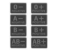 Helikon-Tex BLOOD PATCH (SET - 2PCS.) - PVC BLACK AB/Rh-