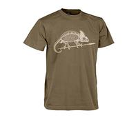 Helikon-Tex Chameleon Skeleton Men's T-Shirt, Mens, T-Shirt, TS-SKC-CO, Brown (Coyote), XXS