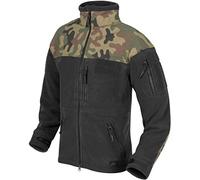 Helikon-Tex Classic Army Fleece Jacket Navy, BLACK/PL WOODLAND, S