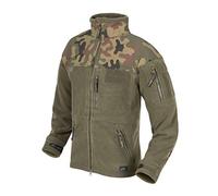 Helikon-Tex Classic Army Fleece Jacket Navy, Olive Green/PL Woodland, M